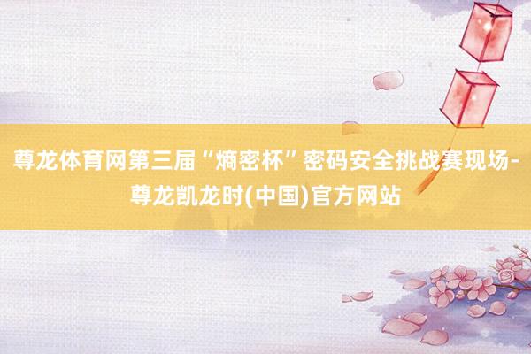 尊龙体育网第三届“熵密杯”密码安全挑战赛现场-尊龙凯龙时(中国)官方网站
