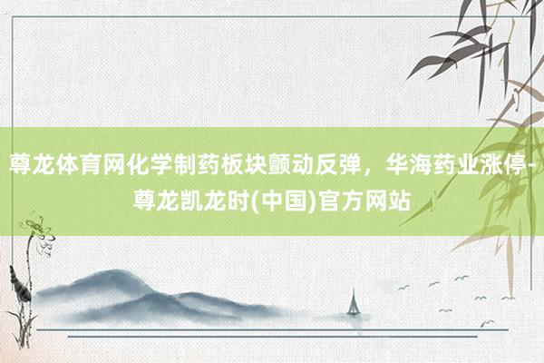 尊龙体育网化学制药板块颤动反弹，华海药业涨停-尊龙凯龙时(中国)官方网站