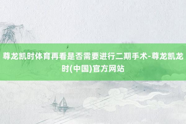 尊龙凯时体育再看是否需要进行二期手术-尊龙凯龙时(中国)官方网站