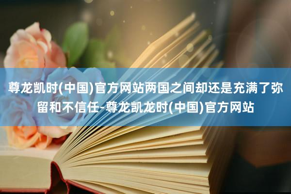 尊龙凯时(中国)官方网站两国之间却还是充满了弥留和不信任-尊龙凯龙时(中国)官方网站